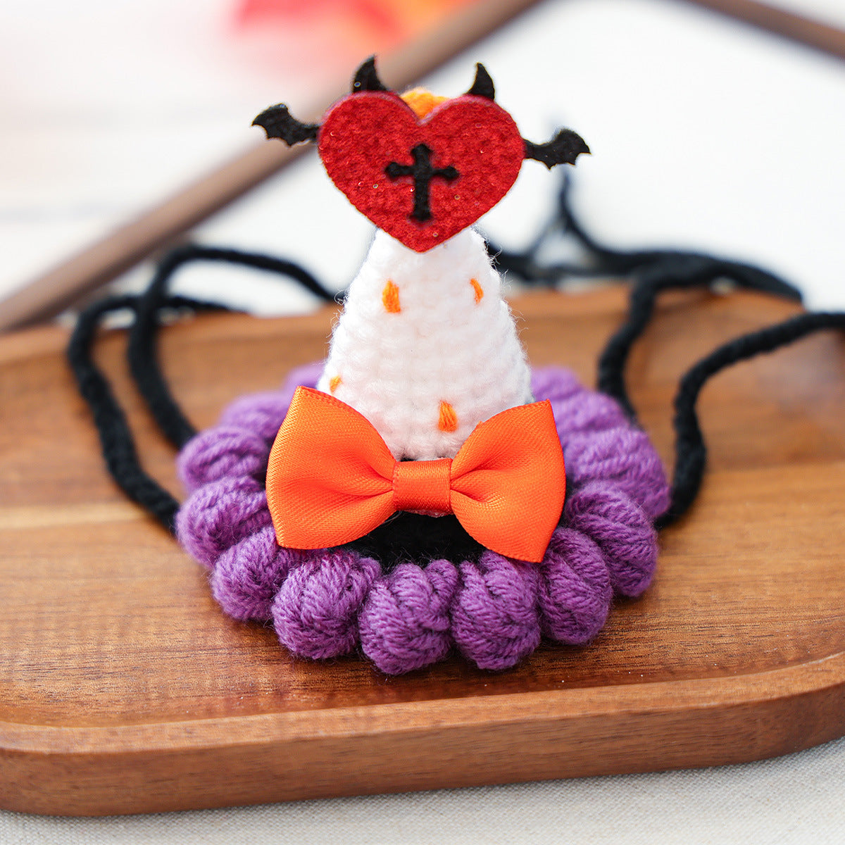 Halloween Pumpkin Wizard Hat for Cats & Small Dogs