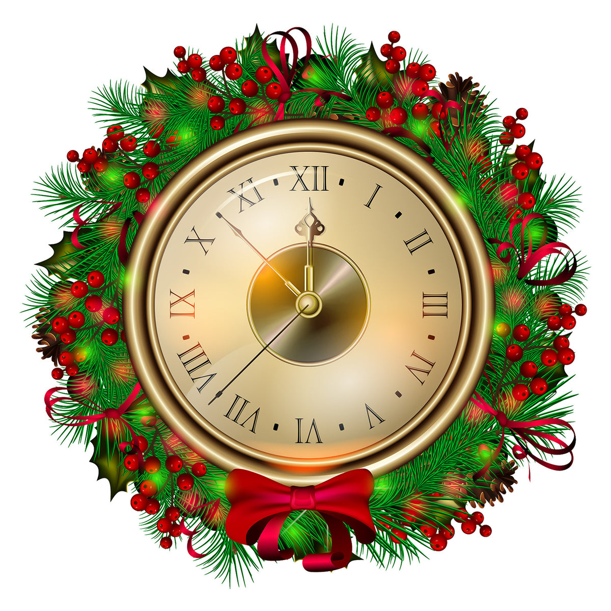 Christmas Countdown Wreath Wall Sticker — 1 Piece