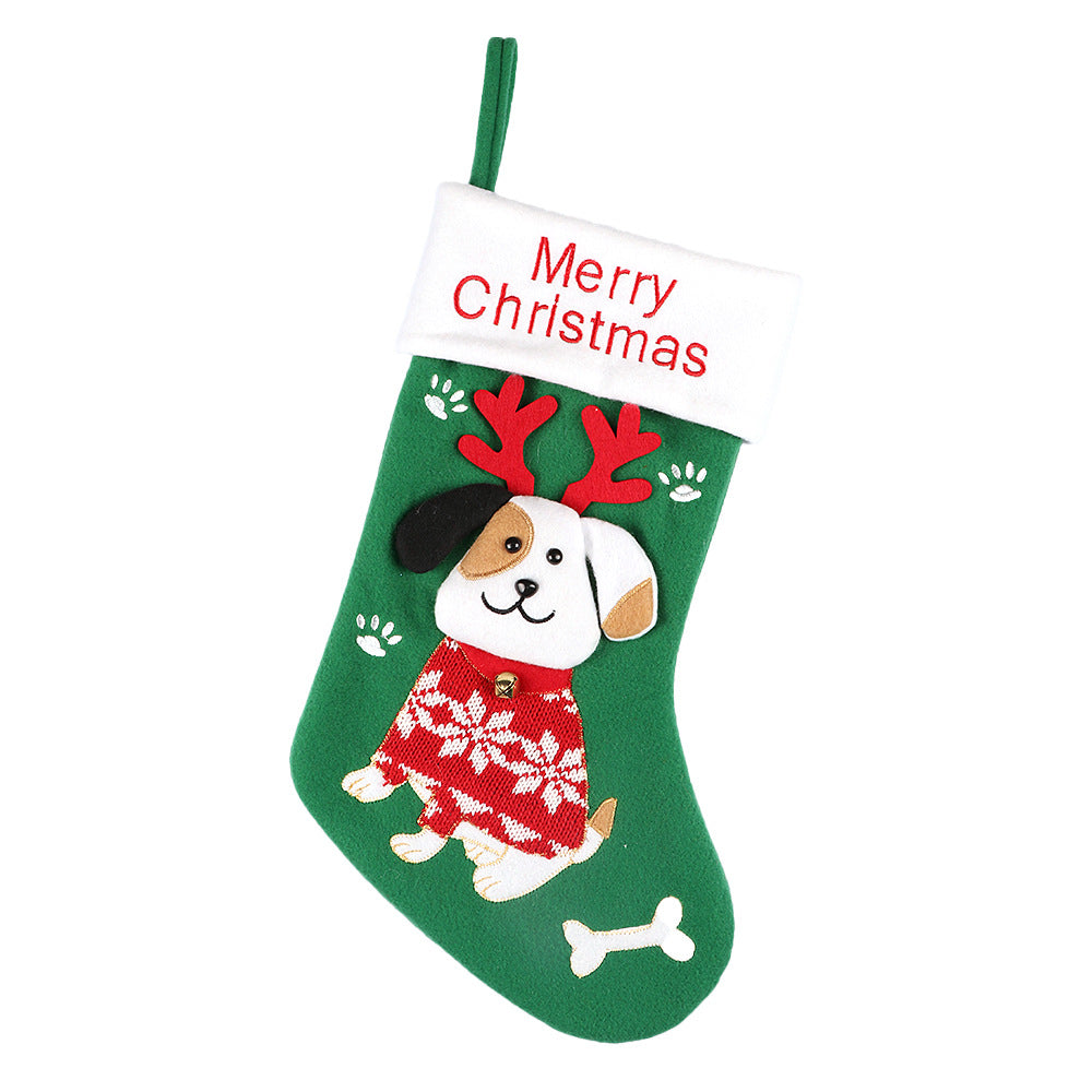 Cat & Dog Christmas Stocking Decoration — 2 Styles