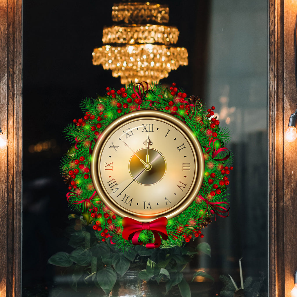 Christmas Countdown Wreath Wall Sticker — 1 Piece