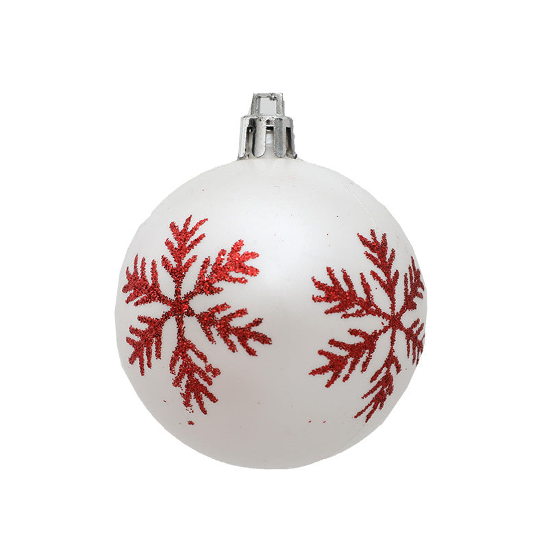 Snowflake Christmas Tree Ornaments — 12-Pack, 6 cm