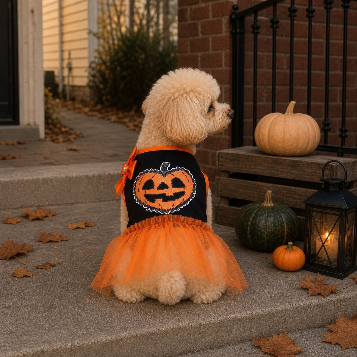 Pet Halloween Costume Fancy Dress for Small to Medium Dogs, Poodle, Teddy, Bichon, Maltese Dog Dress