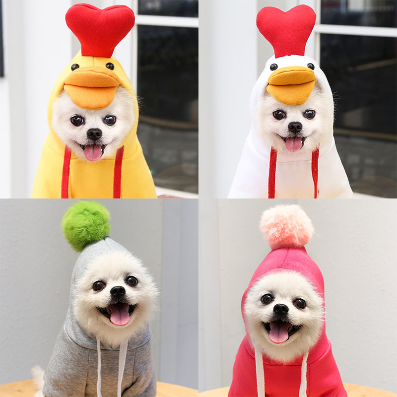 Chick-Style Pet Sweatshirt for Cats & Dogs
