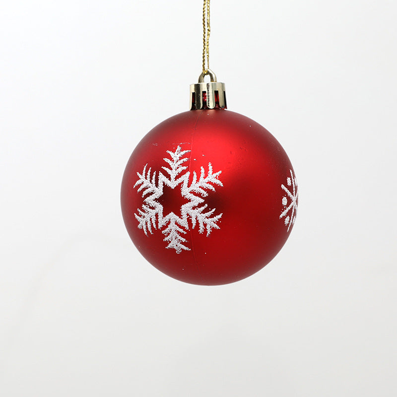 Snowflake Christmas Tree Ornaments — 12-Pack, 6 cm