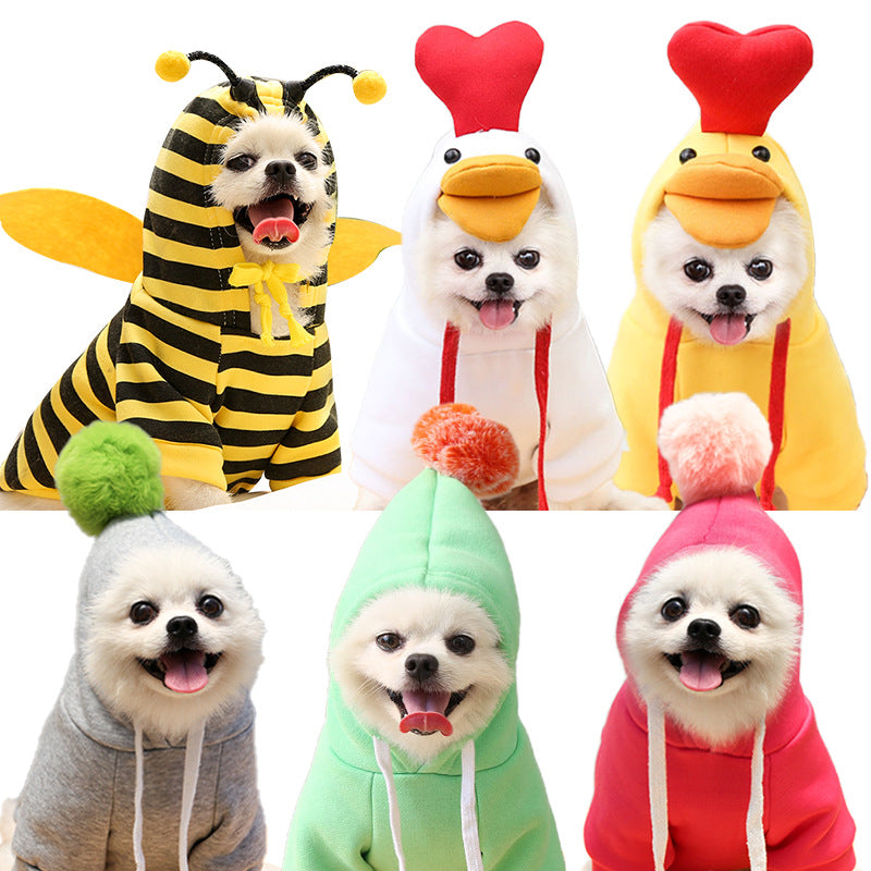 Chick-Style Pet Sweatshirt for Cats & Dogs