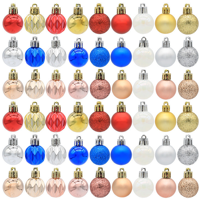 36-Piece Christmas Ball Ornament Set — 3 Color Mixes