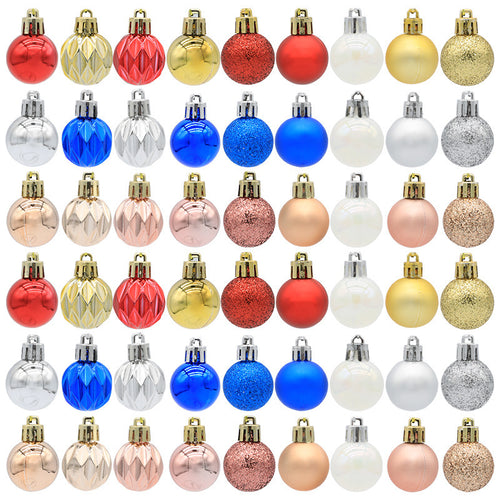36-Piece Christmas Ball Ornament Set — 3 Color Mixes