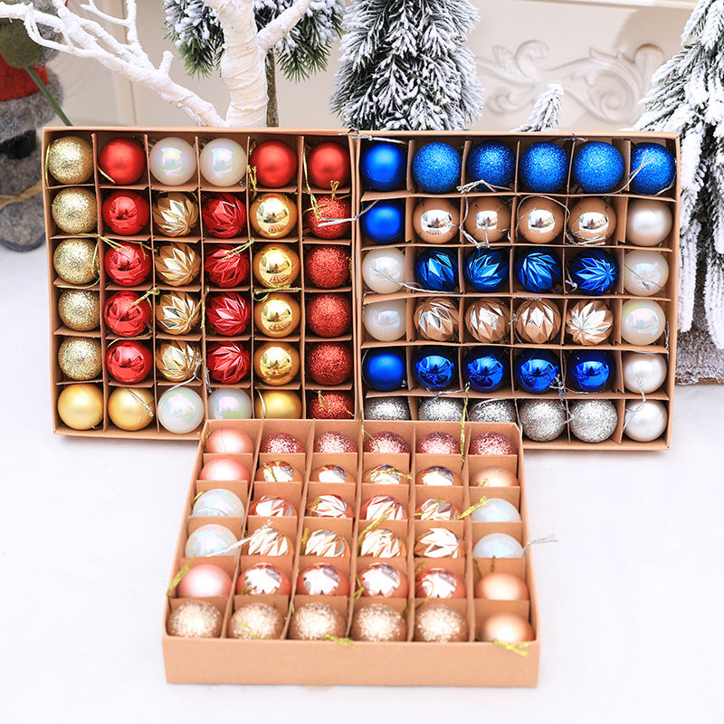 36-Piece Christmas Ball Ornament Set — 3 Color Mixes