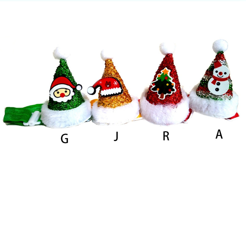 Christmas Pet Cone Hat with Adjustable Strap