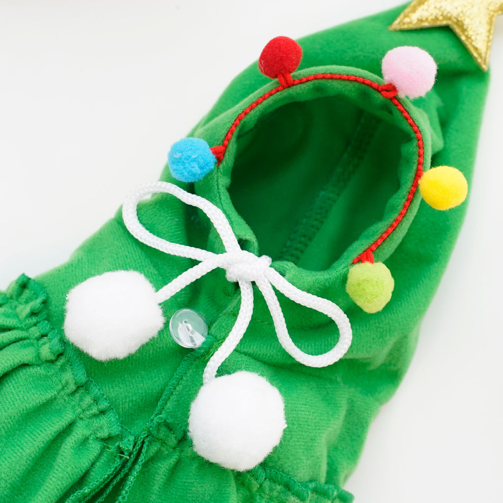 Christmas Dog Cloak – Red or Green, S–L