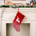 Christmas decoration products, knitted velvet, Christmas socks, snowflake red gift socks, gift bags