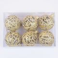 Hollow Plastic Christmas Ball Ornament — Gold, Red or Silver