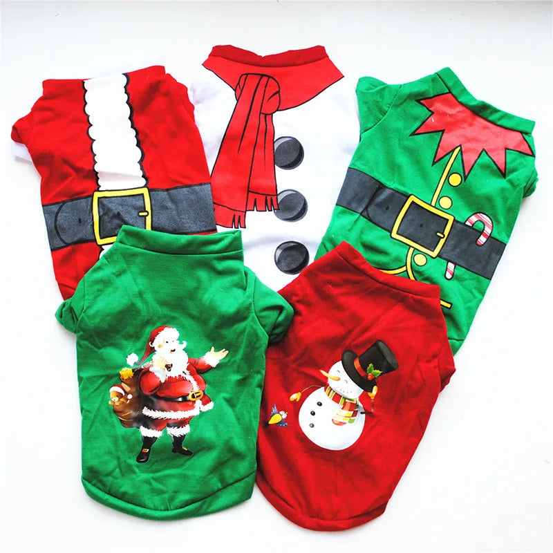 Christmas Cotton Dog Clothing – XS to L