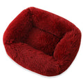 Plush Square Dog & Cat Bed — 12 Colors, 4 Sizes