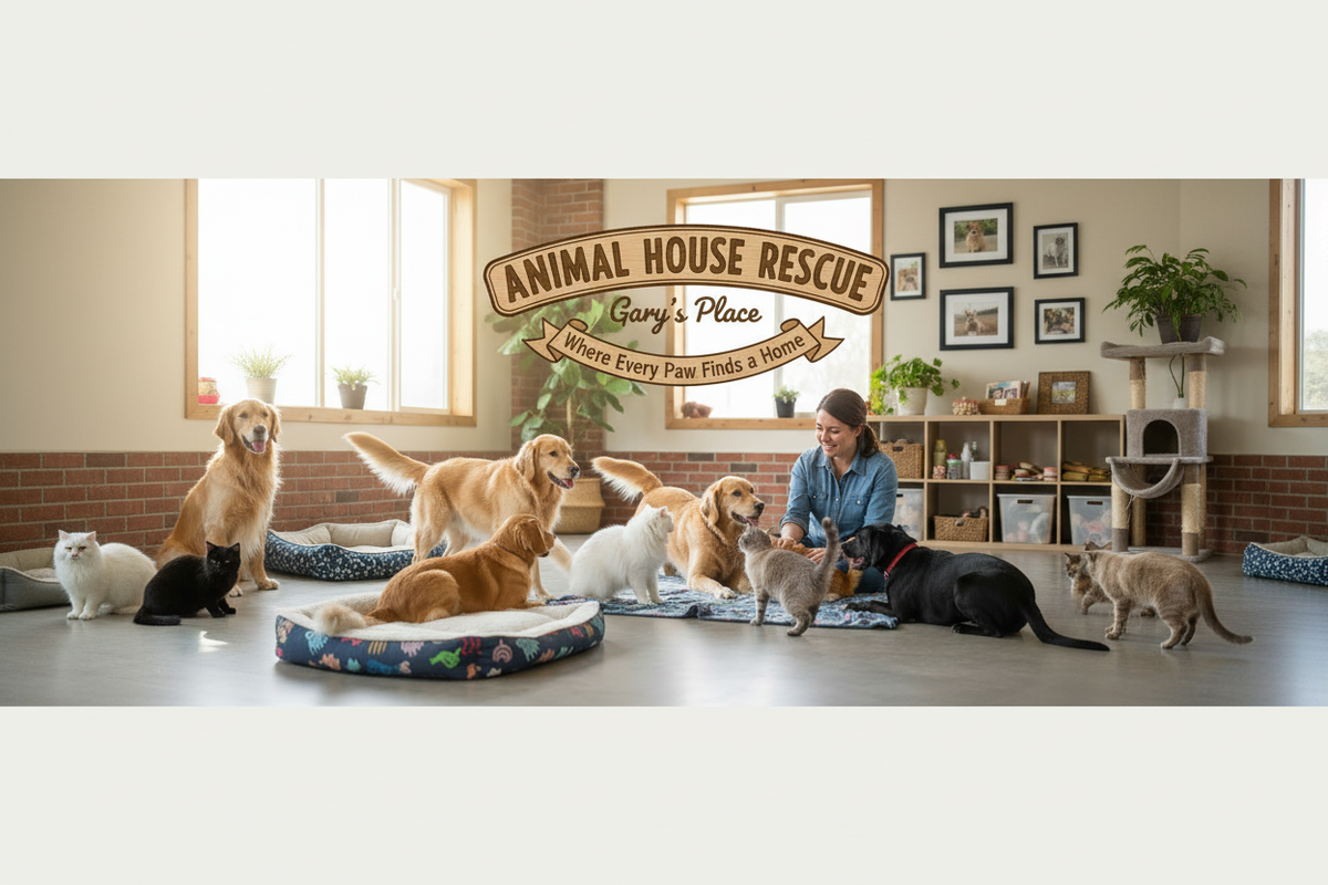 Animal House Rescue Gary's Place Wide Banner